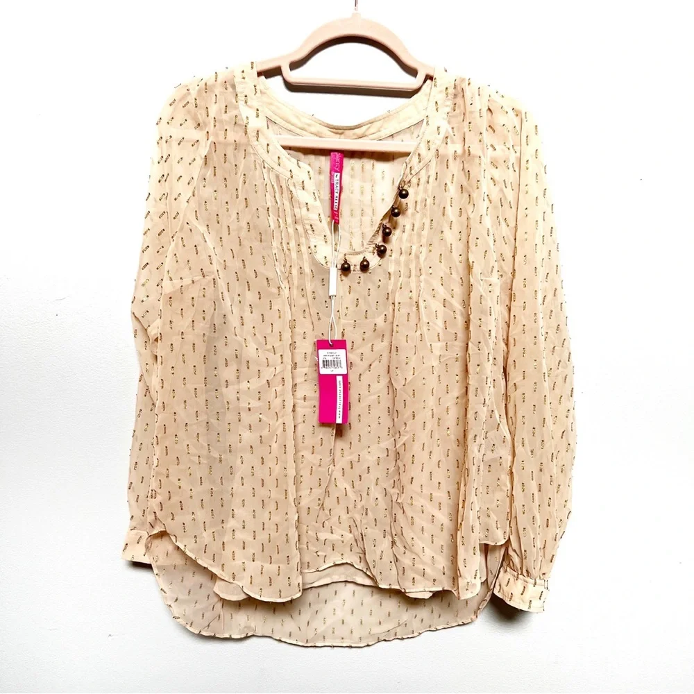Plenty by Tracy Reese Open Placket Shirt - Picture 1 of 5